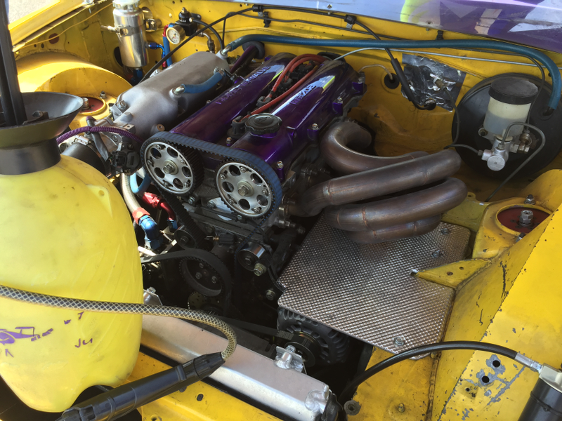 Crazy one of a kind header on this miata